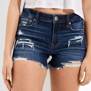 AE Ne(x)t Level Low-Rise Denim Midi Short